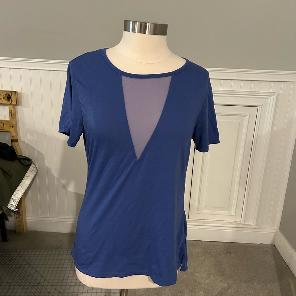 Pretty blue exercise top